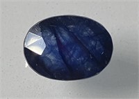 Certified 4.90 Cts Natural Oval Blue Sapphire