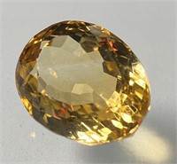 Certified 13.00 Cts Natural Citrine