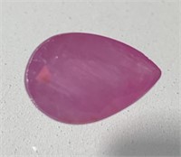 Certified 3.05 Cts Natural Pear Cut Ruby