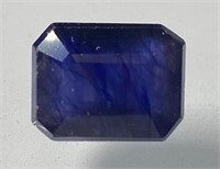 Certified 9.50 Cts Natural Blue Sapphire