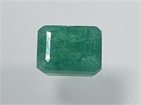 Certified 5.35 Cts Natural Emerald