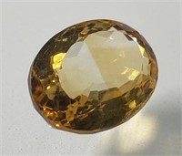 Certified 10.30 Cts Natural Oval Citrine