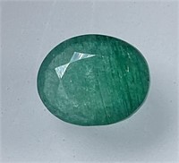 Certified 4.00 Cts Natural Emerald