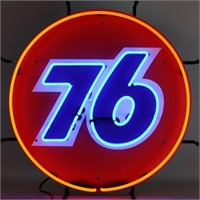AUTO – XTRA –  76 NEON SIGN WITH BACKING