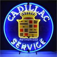 AUTO – XTRA – CADILLC NEON SIGN WITH BACKING