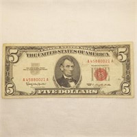 $5 US Note Series 1963