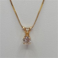 14K Necklace w/ Diamond
