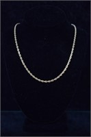 14k Gold Rope Twist Chain Necklace