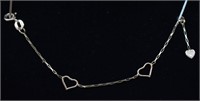14k Gold Heart Necklace Extention Chain