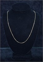 10k Gold Delicate Box Chain Necklace