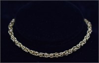 14k Gold Byzantine Link Bracelet
