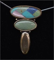 Sterling Silver Natural Stone Pendant