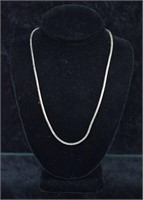 Sterling Silver Box Cable Chain Necklace