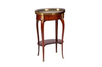 FRENCH TWO TIERED DRINKS TABLE