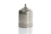 INDIAN SILVER BISCUIT BOX, 700g