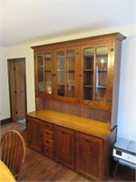 ANTIQUE 2PC DISPLAY WALL UNIT