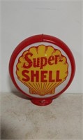 Super SHELL gas pump globe