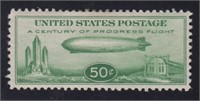 US Stamps #C18 Mint LH baby Zeppelin CV $45