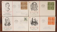 US Stamps Prexie First Day Covers Linprint Cachets