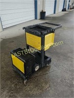 Modified Rubbermaid janitor cart