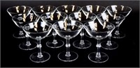 12 Lalique Beaugency Stemware Champagne Coupes