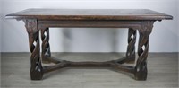 Continental Walnut Refectory Table