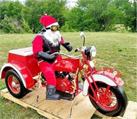 Motorcycle & Santa - decoration