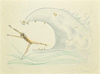 Salvador Dali Etching Jonah and the Whale