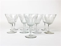 9 Baccarat Crystal Water Goblets