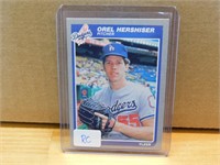 1985 Orel Hershiser Rookie Baseball Card