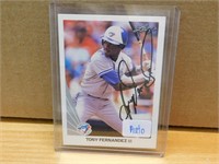 1990 Tony Fernandez Autographed Baseball Card