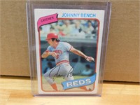 1980 Johnny Bench Baseball Card