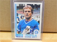 1982 George Brett Baseball Card- Autographed
