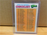 1977 Baseball Topps Checklist
