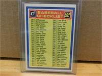 1982 Baseball Donruss Checklist - 339 - 442