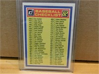1982 Baseball Donruss Checklist - 443-544