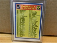 1982 Baseball Donruss Checklist - 545 - 653