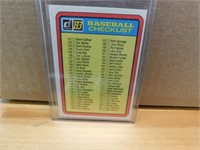 1983 Baseball Donruss Checklist - 131-234