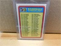 1983 Baseball Donruss Checklist - 235 - 338