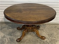 ANTIQUE ROSEWOOD ROUND DINING/LOO TABLE circa 1830