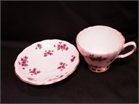 15 decorative china cups and saucers, mostly