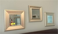 3 PC BEVELED DECOR MIRRORS