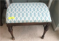 VINTAGE UPHOLSTERED STOOL