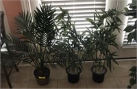 GROUP OF ARTIFICIAL BAMBOO PLANTS
