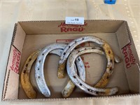 Lot of 4 Old Antique Horse Shoes