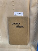 Vintage Lincoln The Hoosier Book