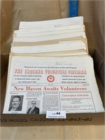 Lot of 1970's Indiana Volunteer Fireman Newspapers