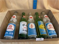 Lot of RC Cola & 7up Commerative Bottles Vincennes