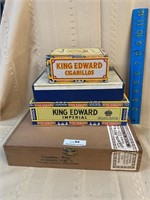 Lot of Old Cigar Boxes