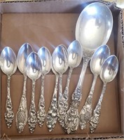 Sterling Spoons  & Serving Spoon